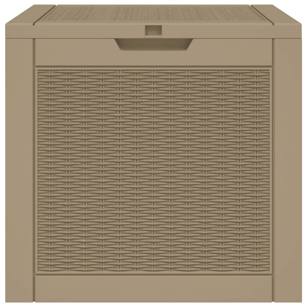Vrtna kutija za pohranu svjetlosmeđa 55,5x43x53 cm polipropilen