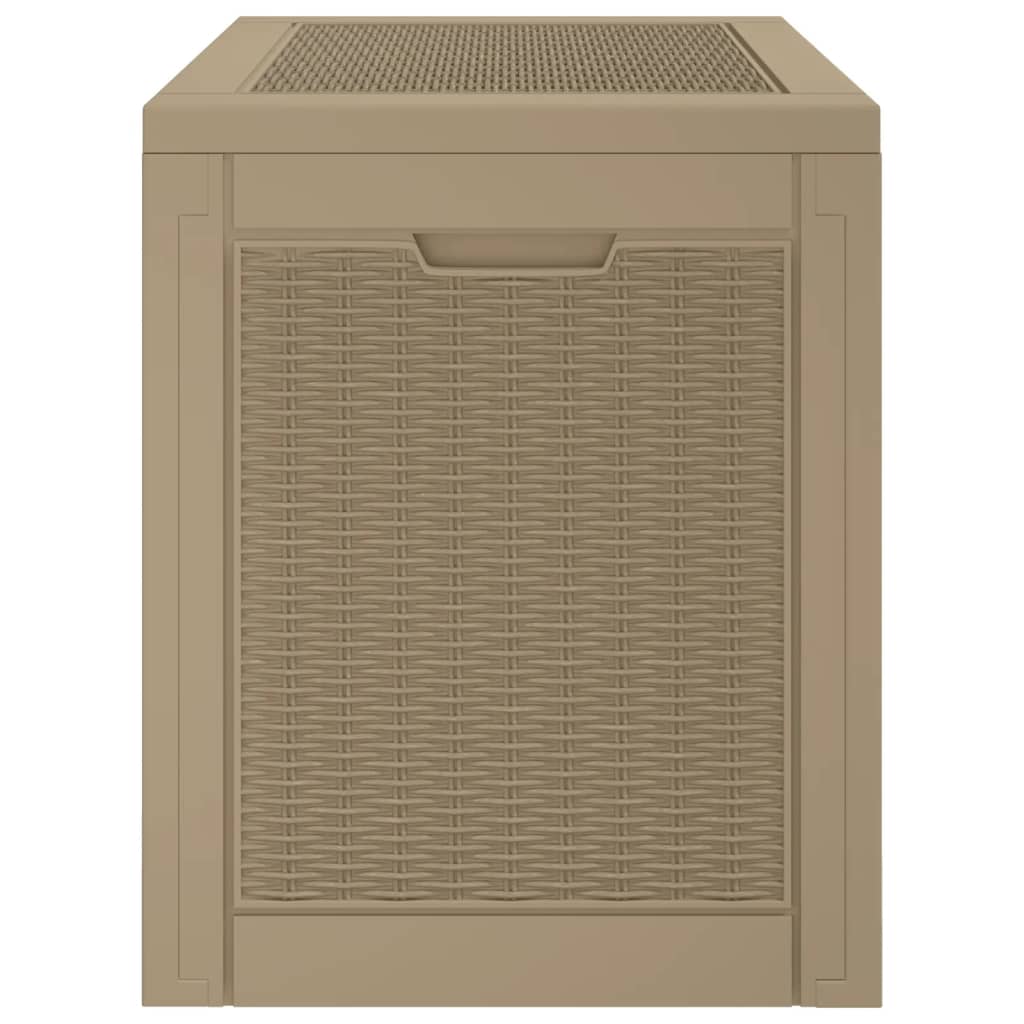 Vrtna kutija za pohranu svjetlosmeđa 55,5x43x53 cm polipropilen