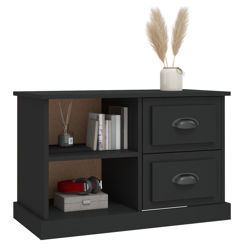 TV ormarić crni 73x35,5x47,5 cm od konstruiranog drva