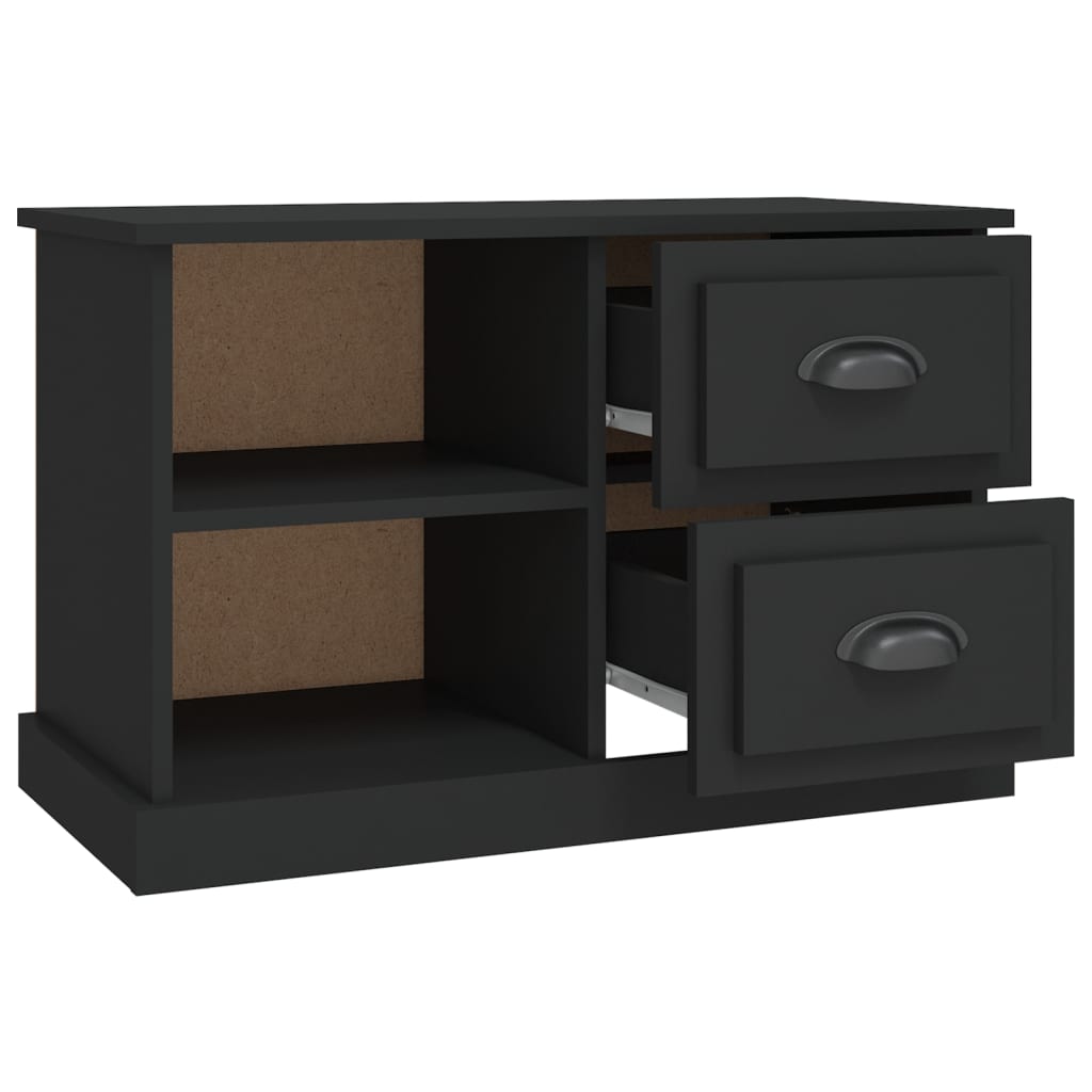 TV ormarić crni 73x35,5x47,5 cm od konstruiranog drva