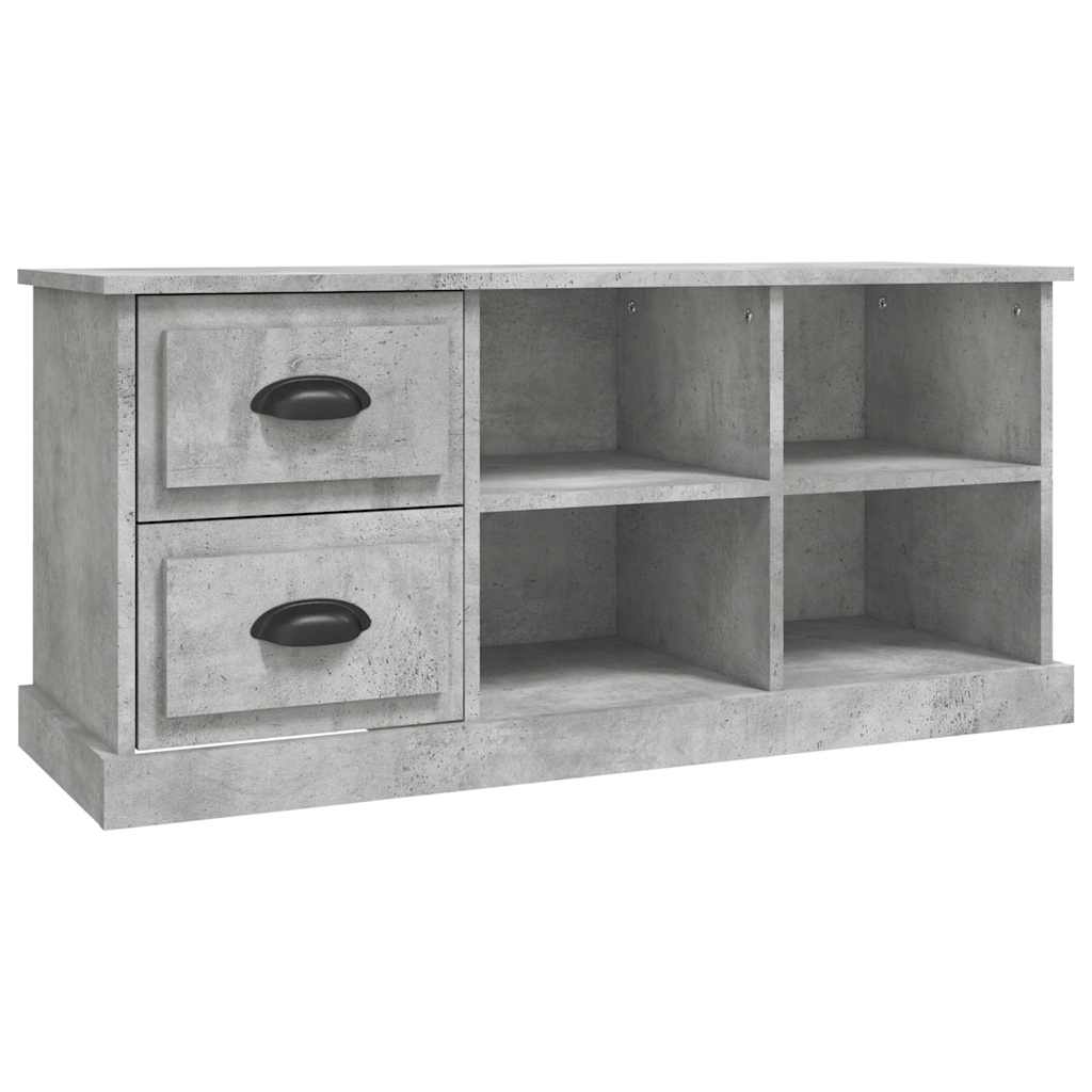 TV ormarić boja betona 102x35,5x47,5 cm konstruirano drvo