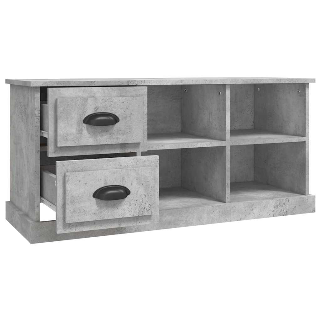 TV ormarić boja betona 102x35,5x47,5 cm konstruirano drvo