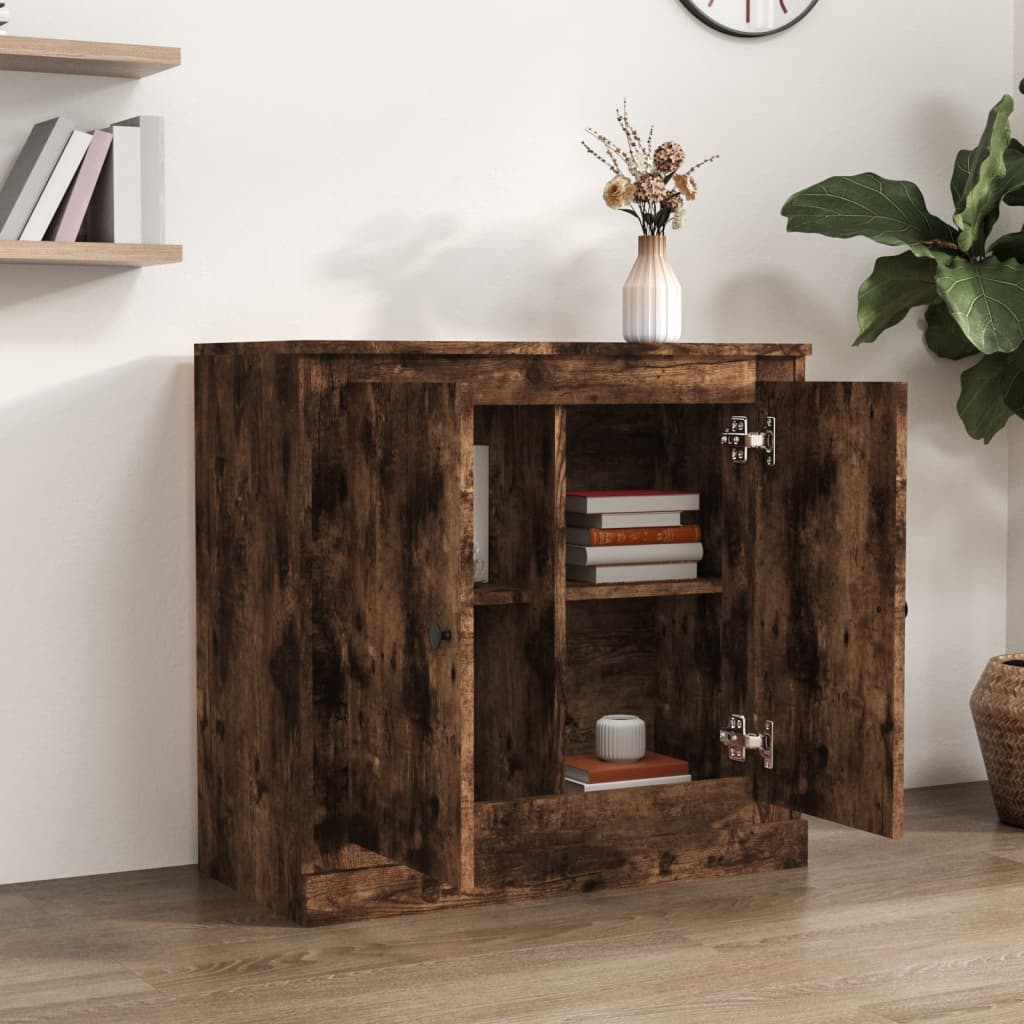 Komoda boja dimljenog hrasta 70x35,5x67,5 cm konstruirano drvo