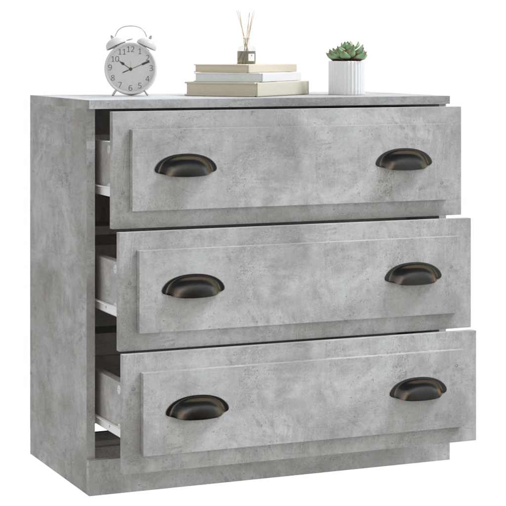 Komoda siva boja betona 70x35,5x67,5 cm od konstruiranog drva