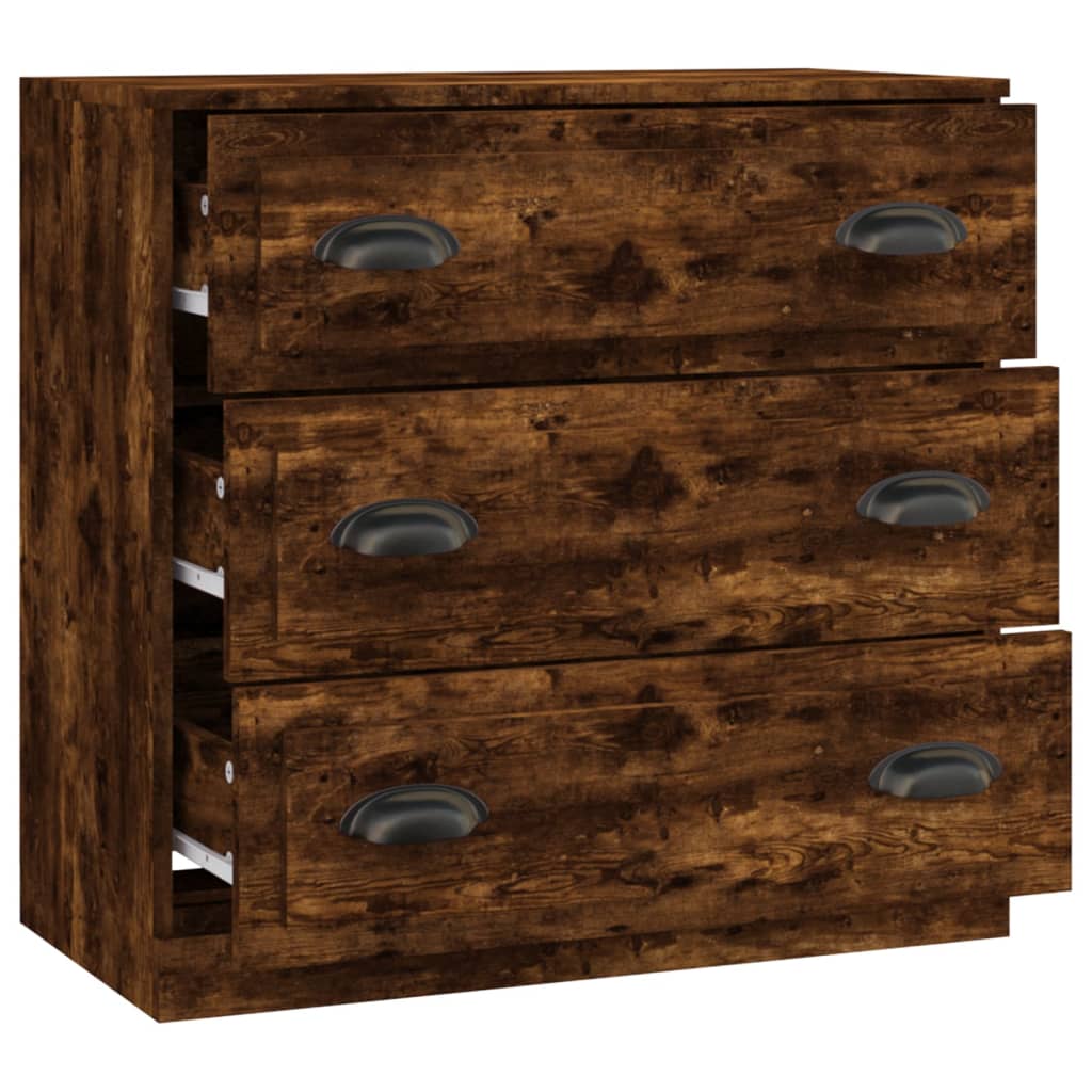 Komoda boja dimljenog hrasta 70x35,5x67,5 cm konstruirano drvo