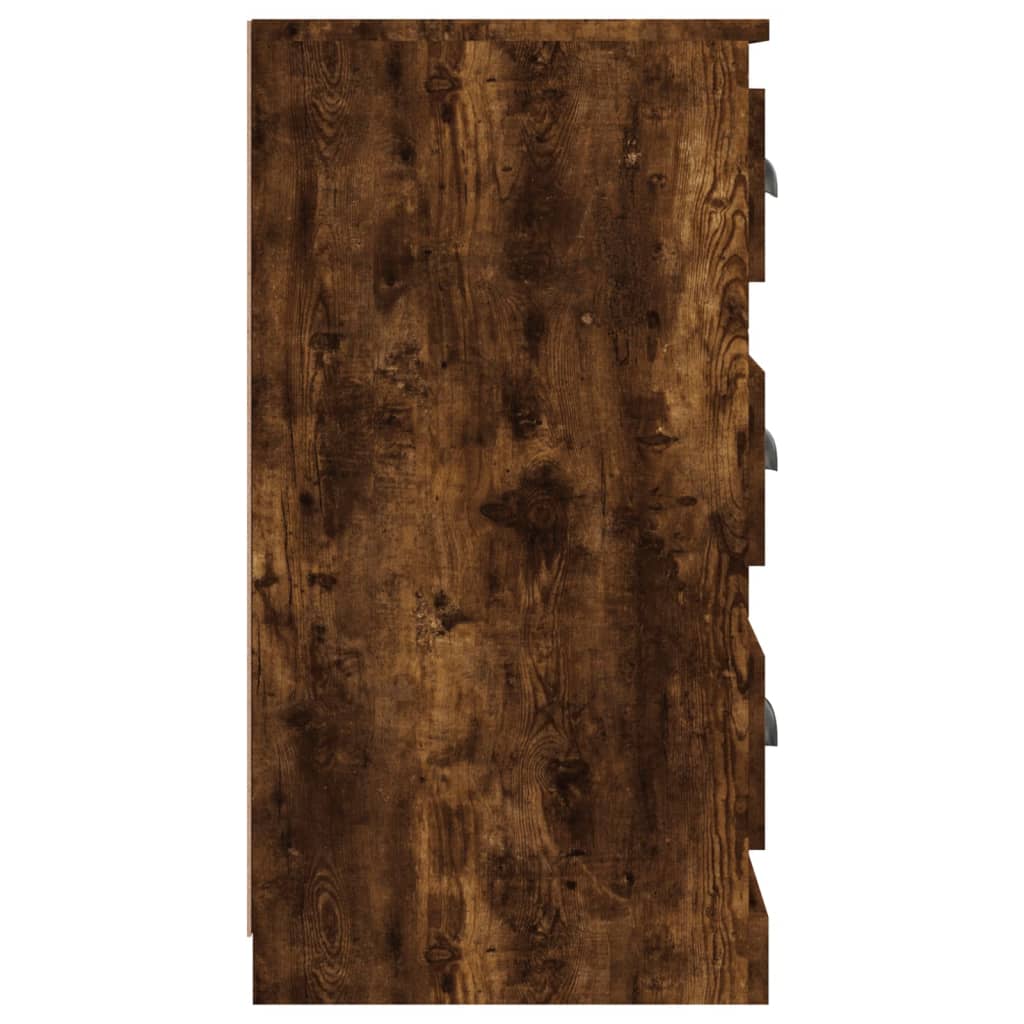Komoda boja dimljenog hrasta 70x35,5x67,5 cm konstruirano drvo