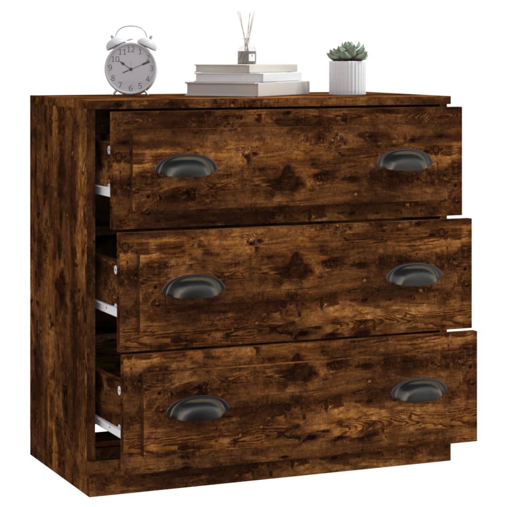 Komoda boja dimljenog hrasta 70x35,5x67,5 cm konstruirano drvo