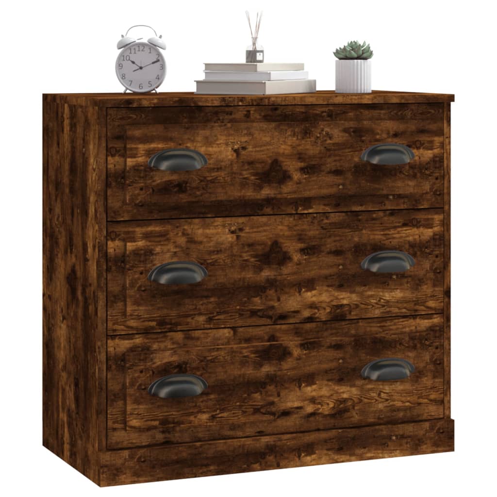 Komoda boja dimljenog hrasta 70x35,5x67,5 cm konstruirano drvo
