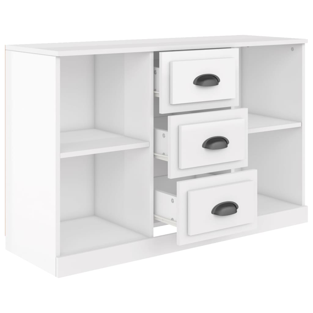 Komoda sjajna bijela 104,5x35,5x67,5 cm od konstruiranog drva