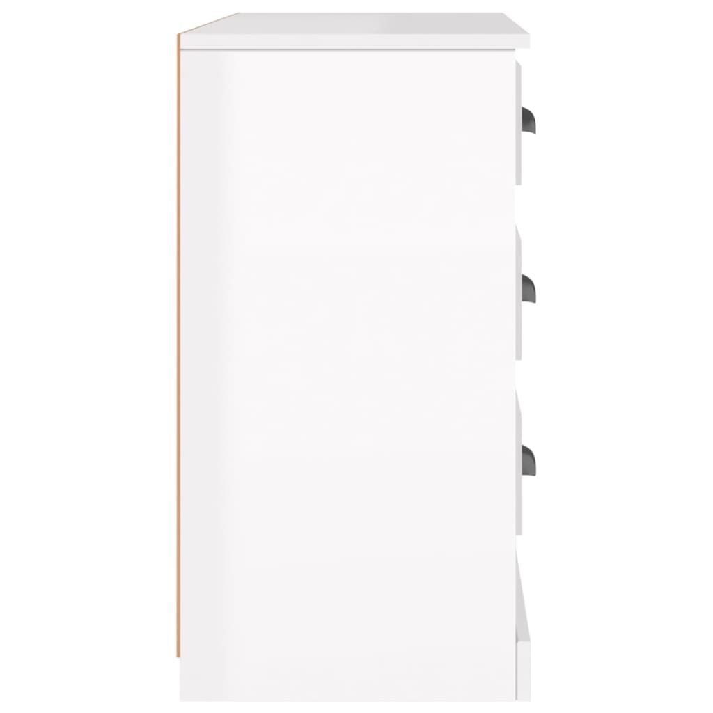Komoda sjajna bijela 104,5x35,5x67,5 cm od konstruiranog drva