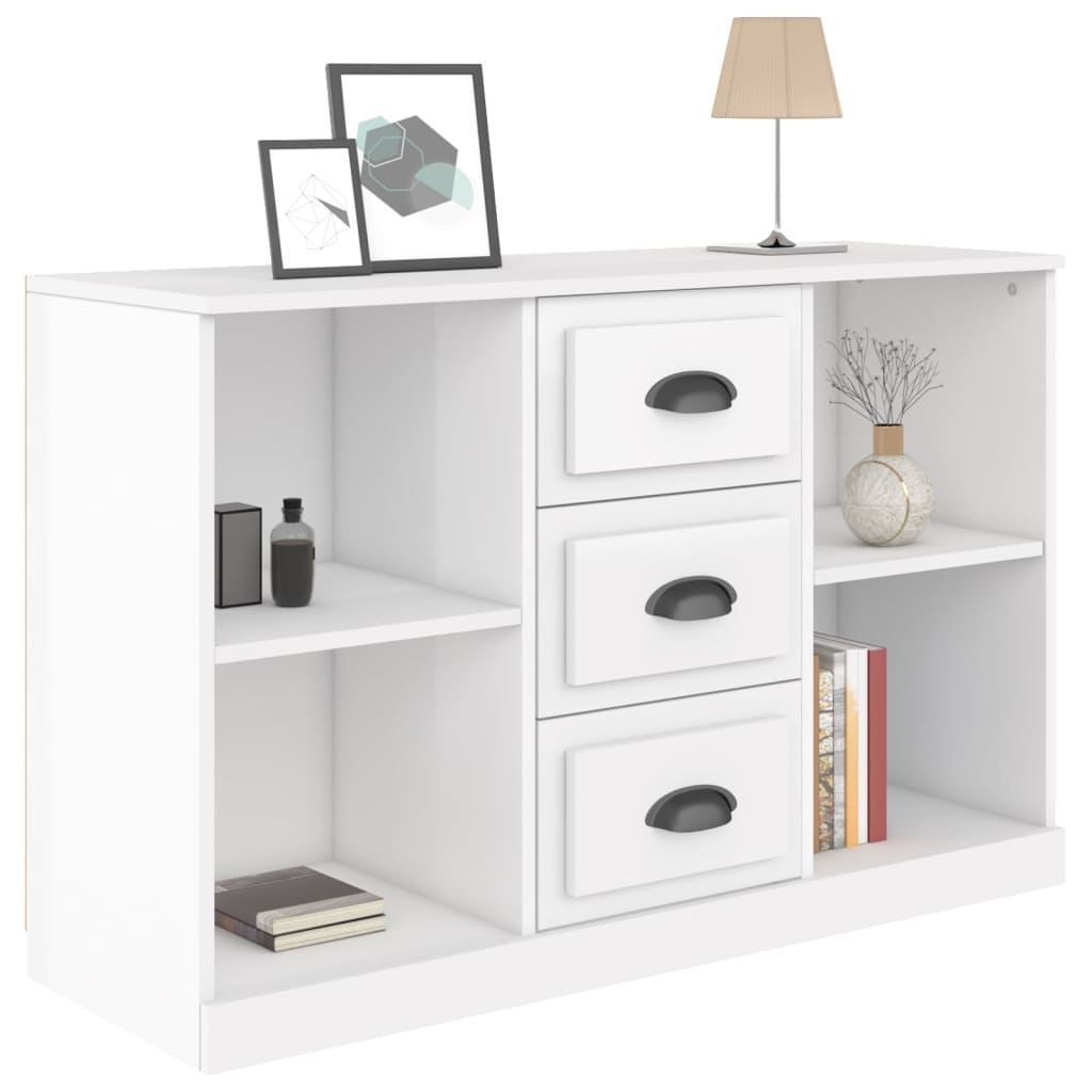 Komoda sjajna bijela 104,5x35,5x67,5 cm od konstruiranog drva