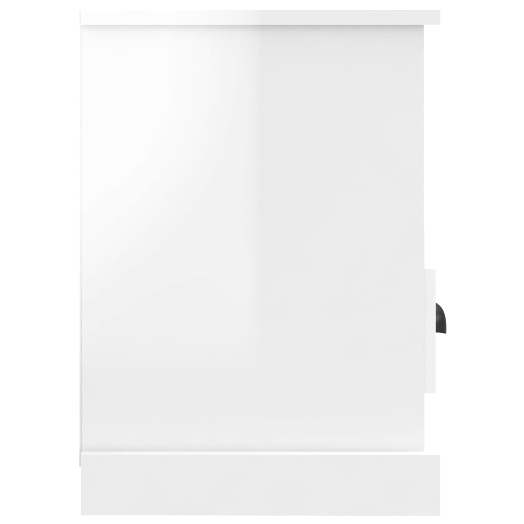 TV ormarić sjajni bijeli 80x35x50 cm od konstruiranog drva