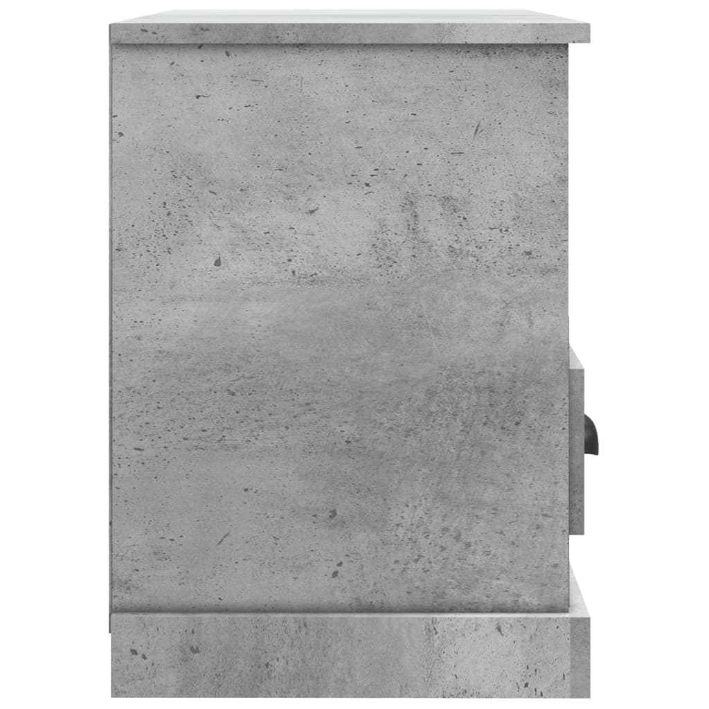 TV ormarić boja betona 80x35x50 cm konstruirano drvo