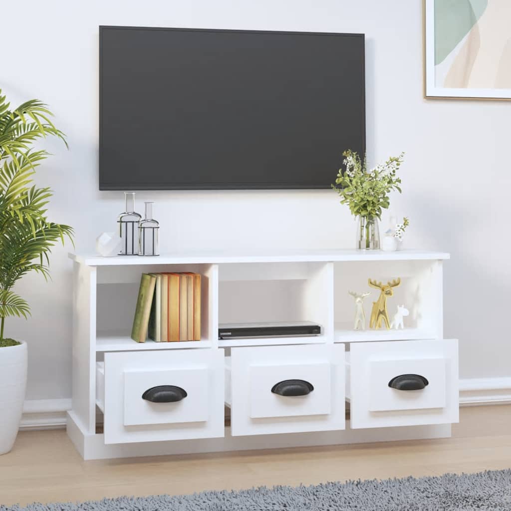 TV ormarić bijeli 100 x 35 x 50 cm od konstruiranog drva