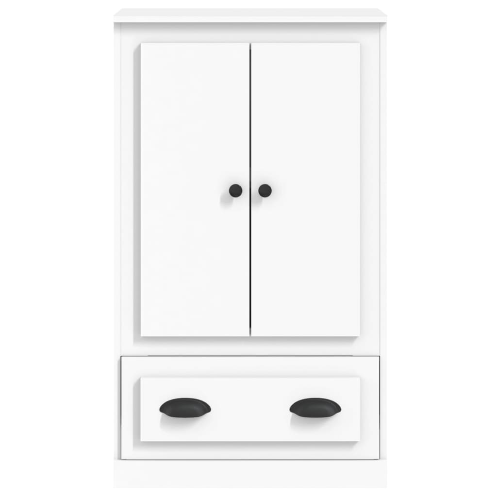 Visoka komoda bijela 60 x 35,5 x 103,5 cm od konstruiranog drva