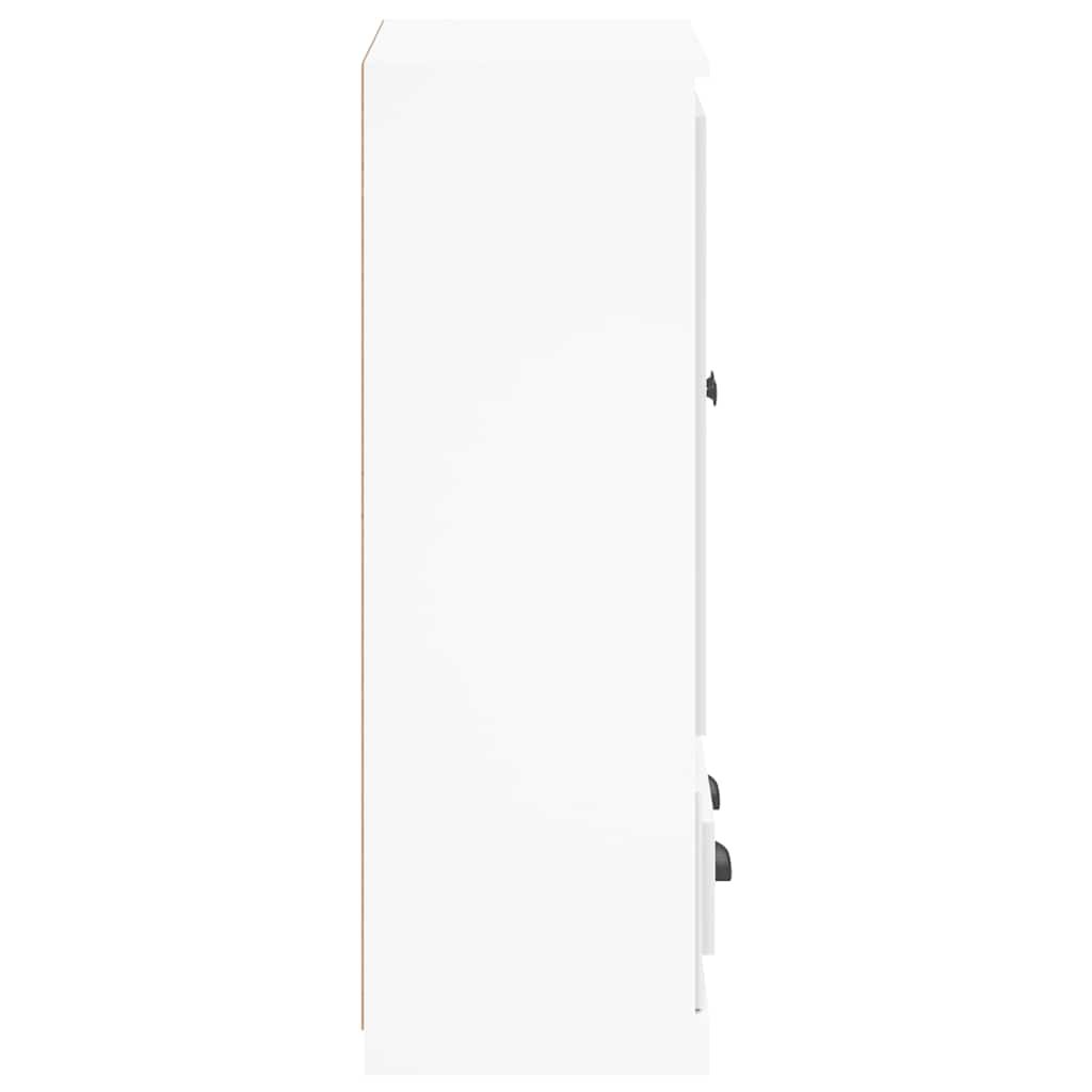 Visoka komoda bijela 60 x 35,5 x 103,5 cm od konstruiranog drva