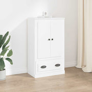 Visoka komoda bijela 60 x 35,5 x 103,5 cm od konstruiranog drva