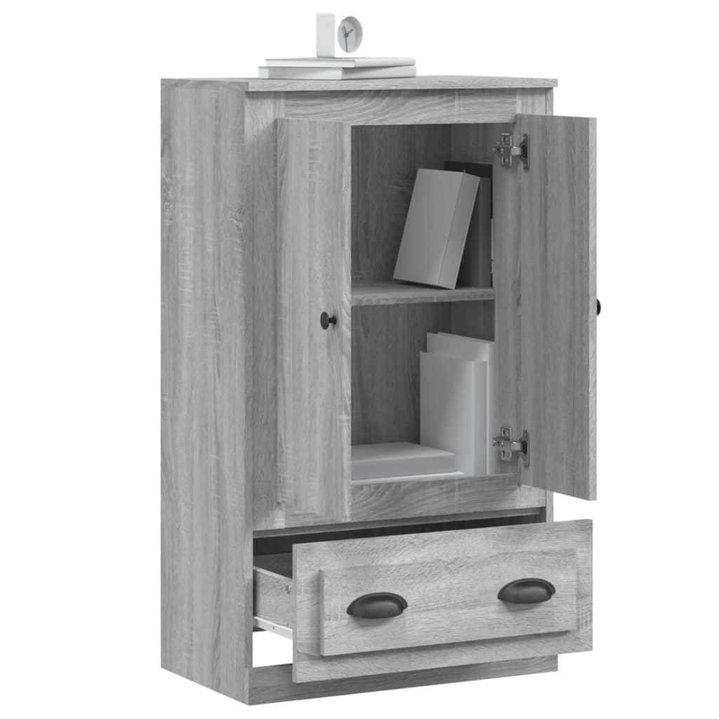 Visoka komoda siva sonome 60x35,5x103,5 cm konstruiranog drva