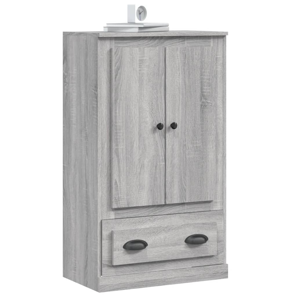 Visoka komoda siva sonome 60x35,5x103,5 cm konstruiranog drva