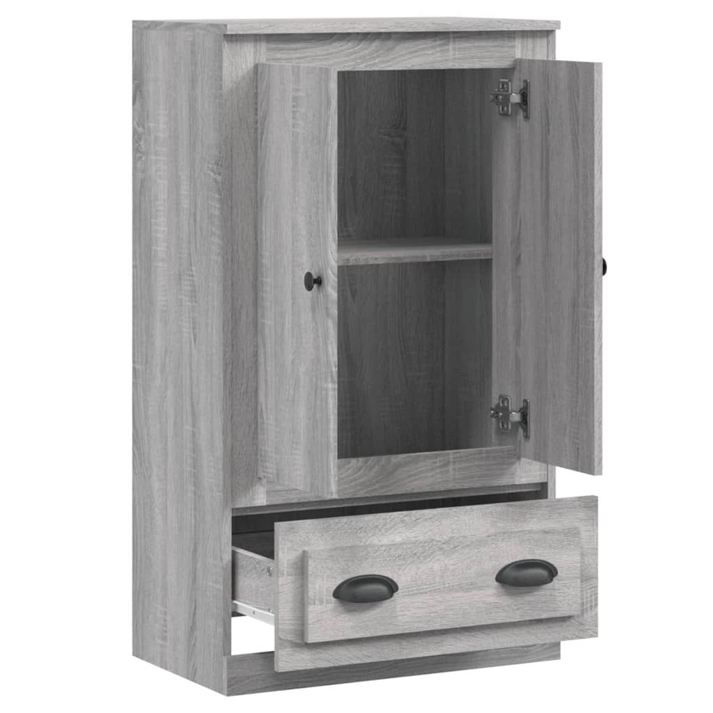 Visoka komoda siva sonome 60x35,5x103,5 cm konstruiranog drva