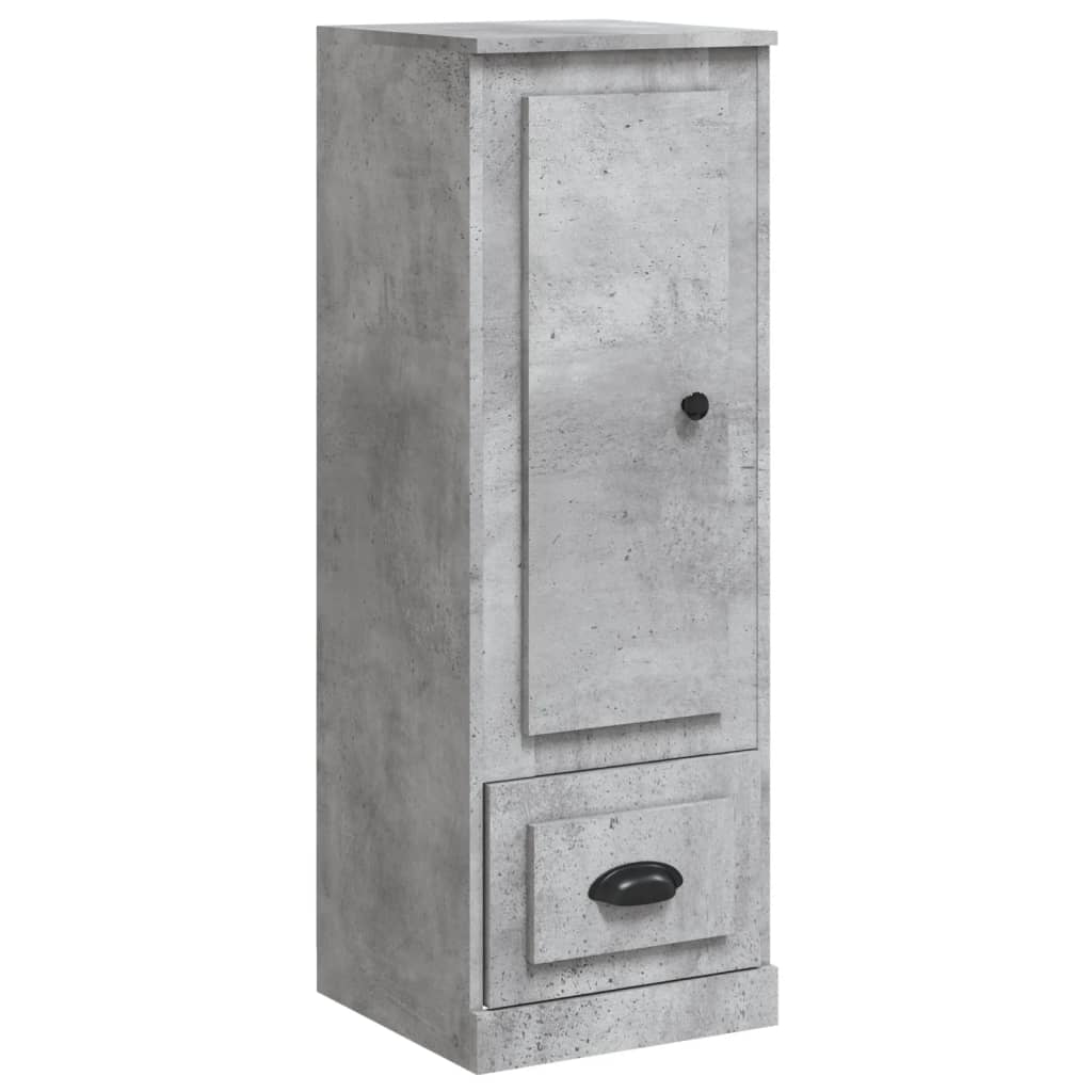 Visoka komoda siva betona 36x35,5x103,5cm od konstruiranog drva