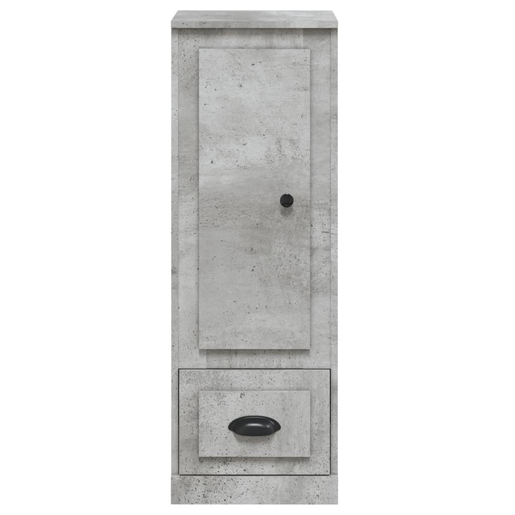 Visoka komoda siva betona 36x35,5x103,5cm od konstruiranog drva