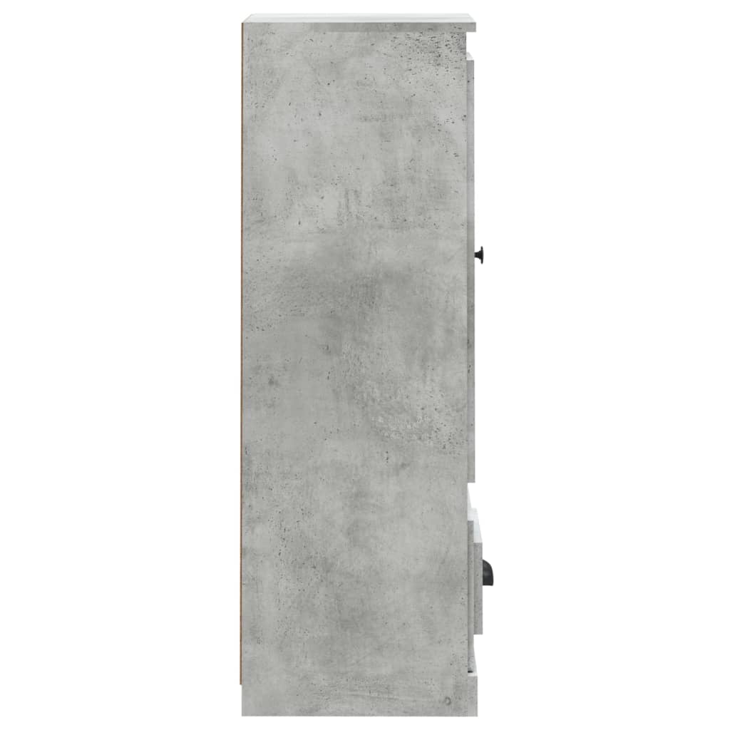 Visoka komoda siva betona 36x35,5x103,5cm od konstruiranog drva
