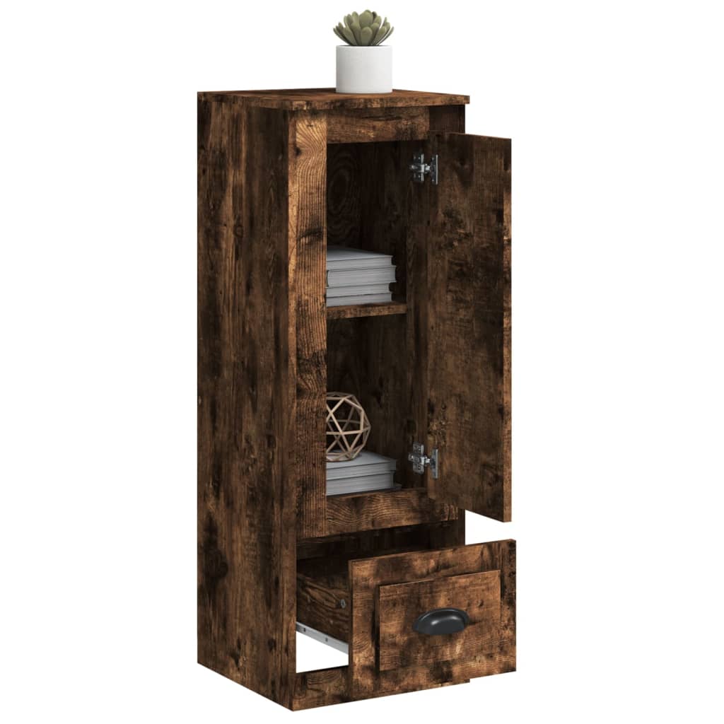 Visoka komoda boja hrasta 36x35,5x103,5 cm konstruirano drvo