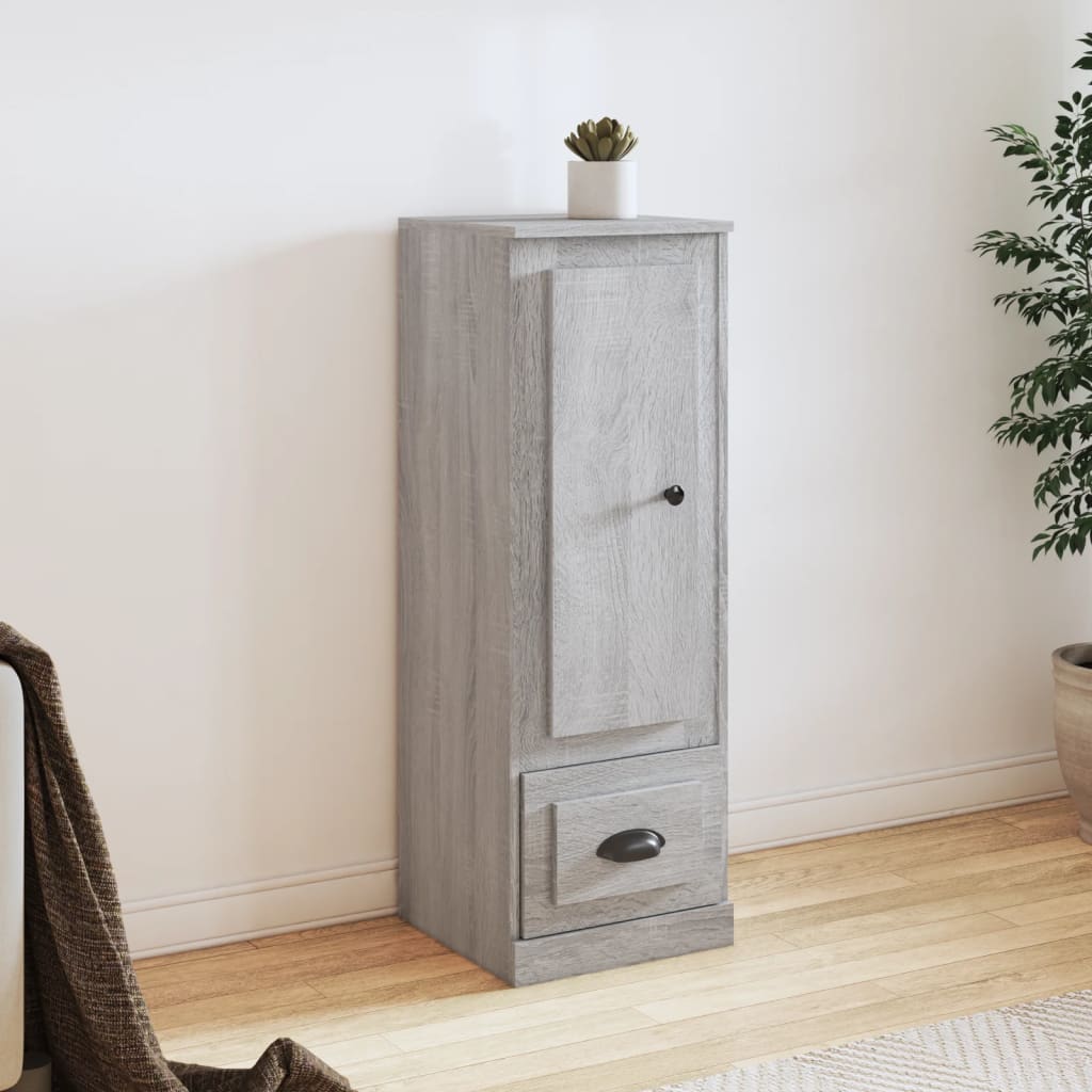 Visoka komoda siva sonome 36x35,5x103,5 cm konstruiranog drva