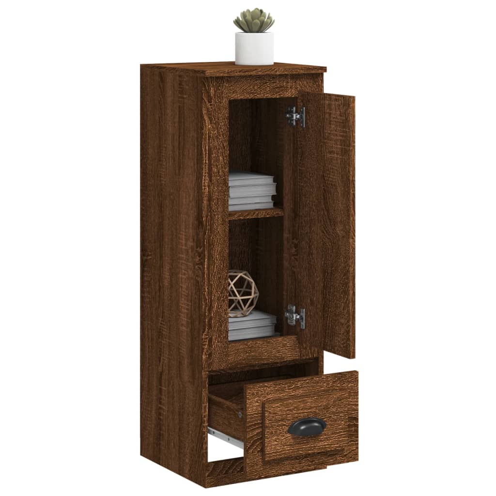 Visoka komoda boja hrasta 36x35,5x103,5 cm konstruiranog drva