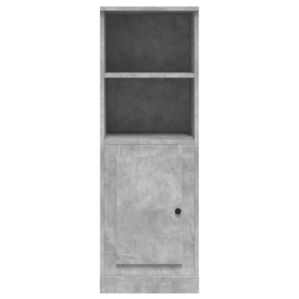 Visoka komoda siva betona 36x35,5x103,5cm od konstruiranog drva