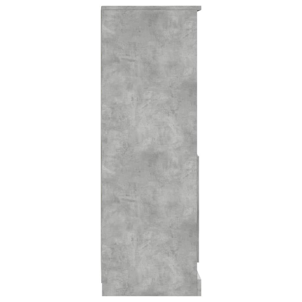 Visoka komoda siva betona 36x35,5x103,5cm od konstruiranog drva