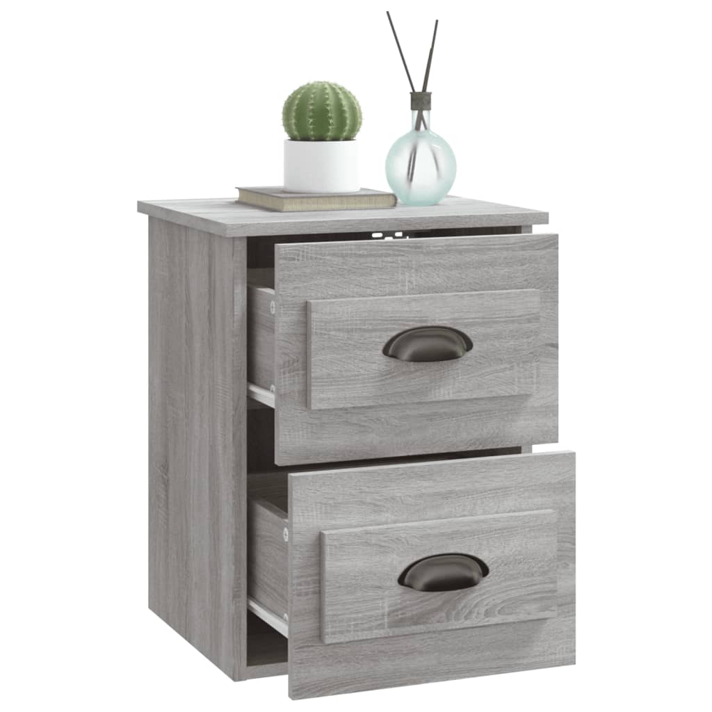 Zidni noćni ormarić boja sivog hrasta sonome 41,5x36x53 cm