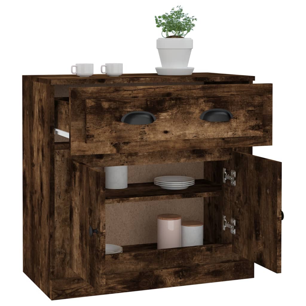 Komoda boja dimljenog hrasta 70x35,5x67,5 cm konstruirano drvo