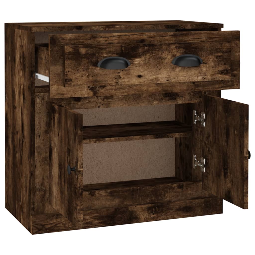 Komoda boja dimljenog hrasta 70x35,5x67,5 cm konstruirano drvo