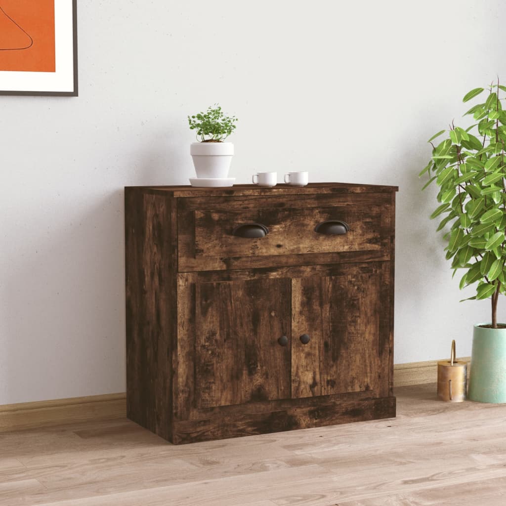 Komoda boja dimljenog hrasta 70x35,5x67,5 cm konstruirano drvo