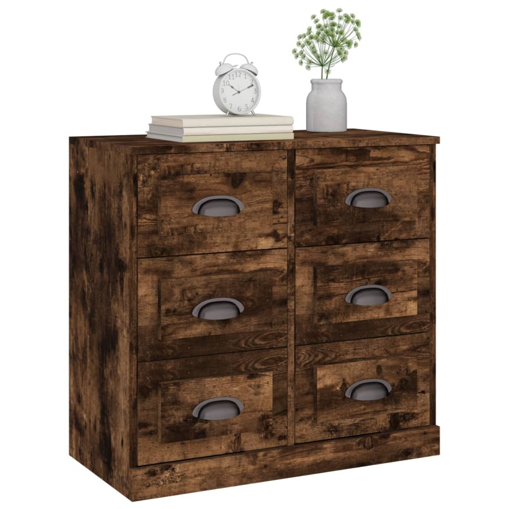 Komoda boja dimljenog hrasta 70x35,5x67,5 cm konstruirano drvo