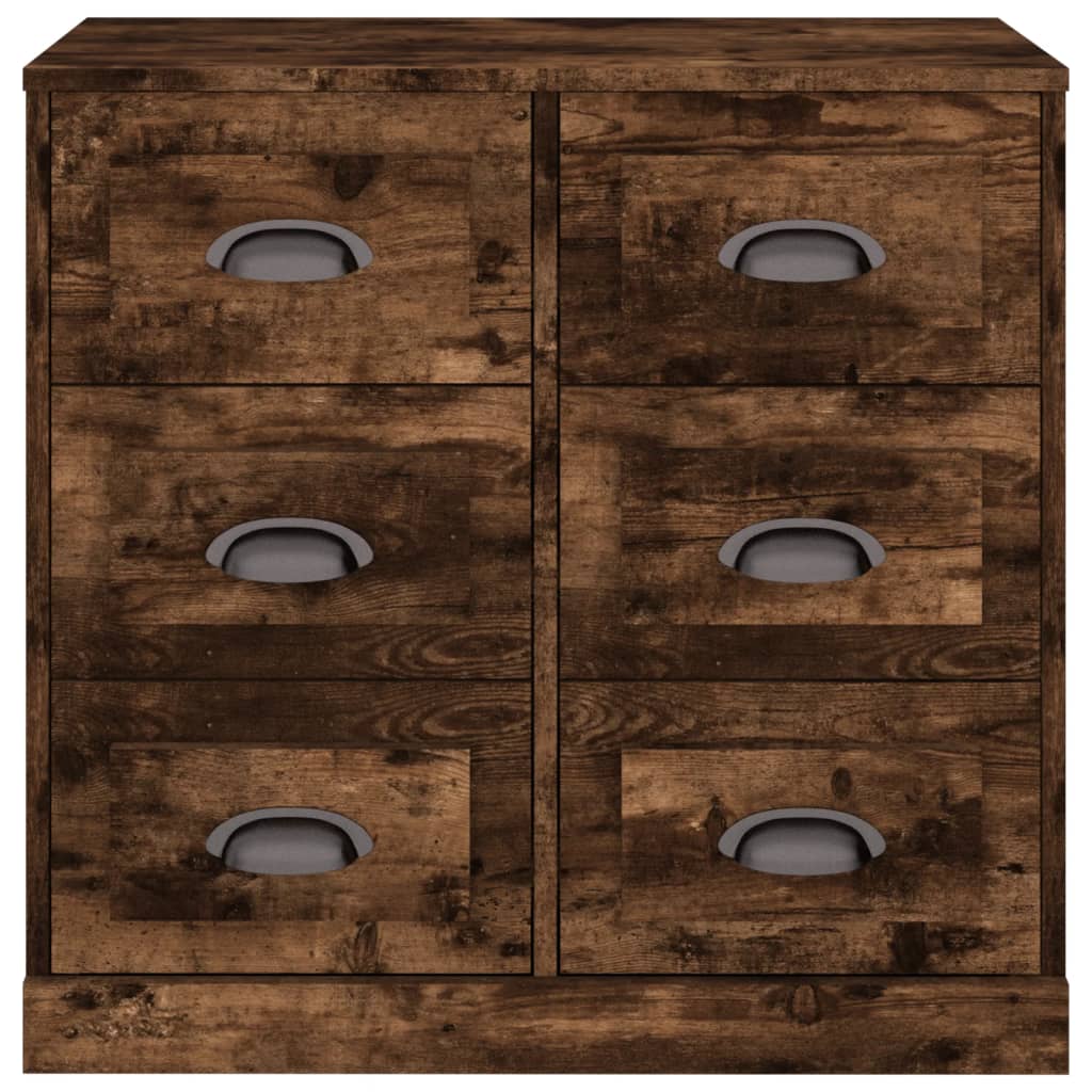 Komoda boja dimljenog hrasta 70x35,5x67,5 cm konstruirano drvo
