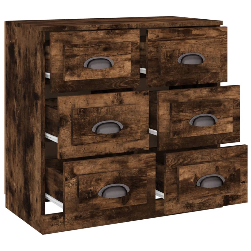 Komoda boja dimljenog hrasta 70x35,5x67,5 cm konstruirano drvo