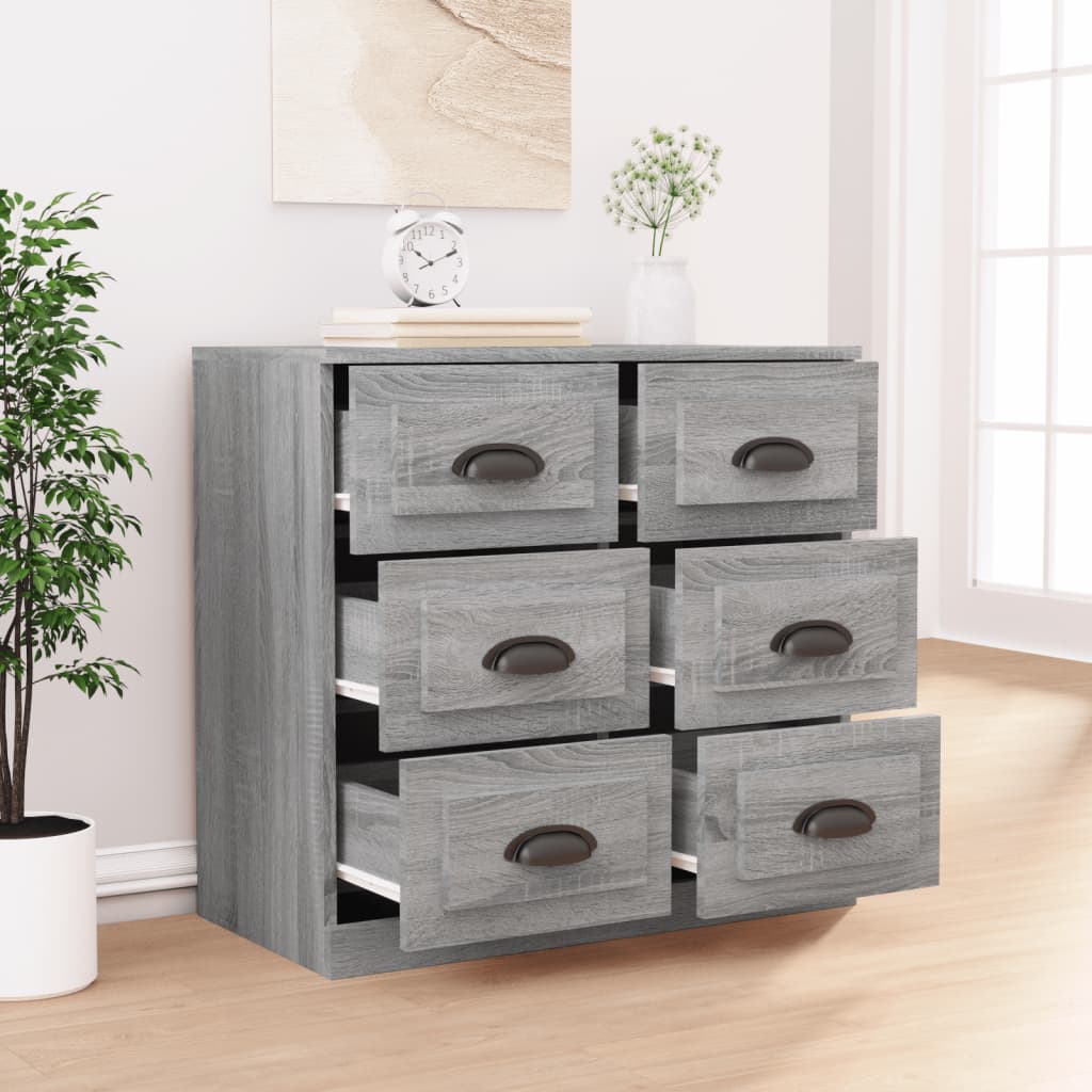 Komoda siva sonome 70x35,5x67,5 cm konstruirano drvo