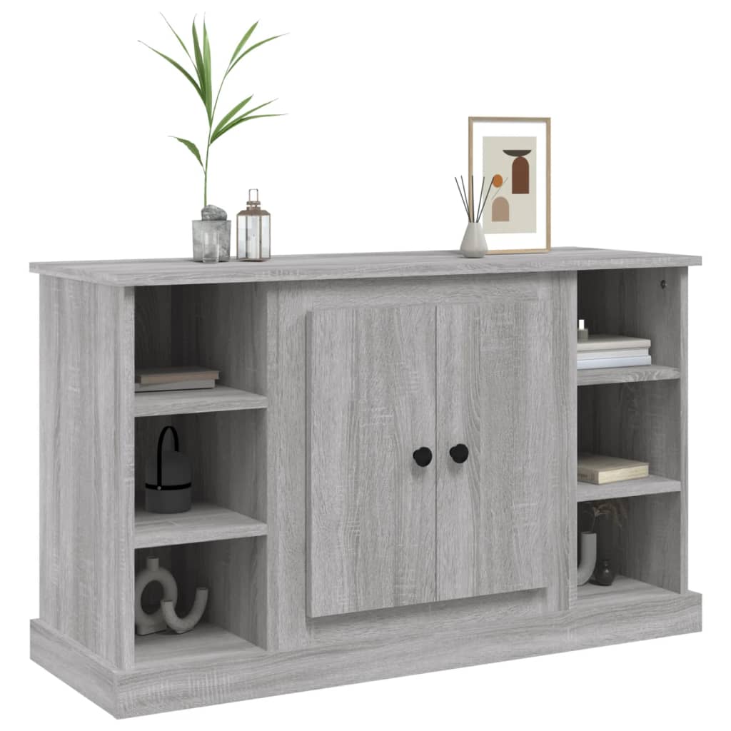 Komoda sivog hrasta sonome 100x35,5x60 cm od konstruiranog drva
