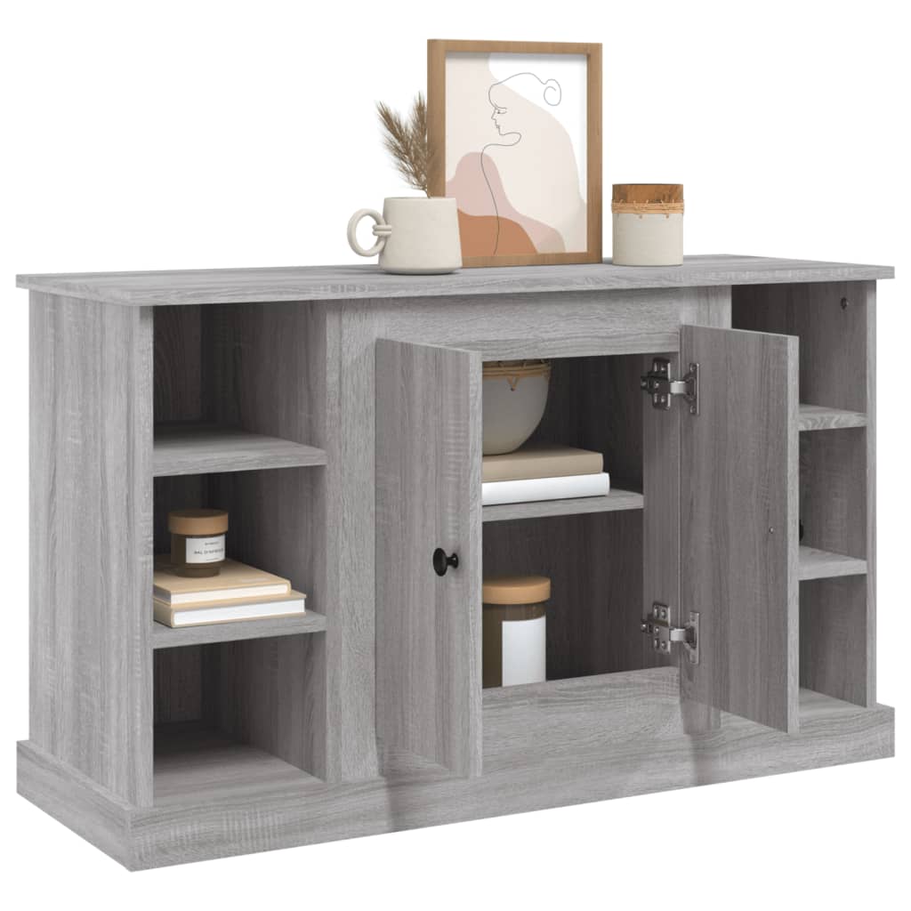 Komoda sivog hrasta sonome 100x35,5x60 cm od konstruiranog drva