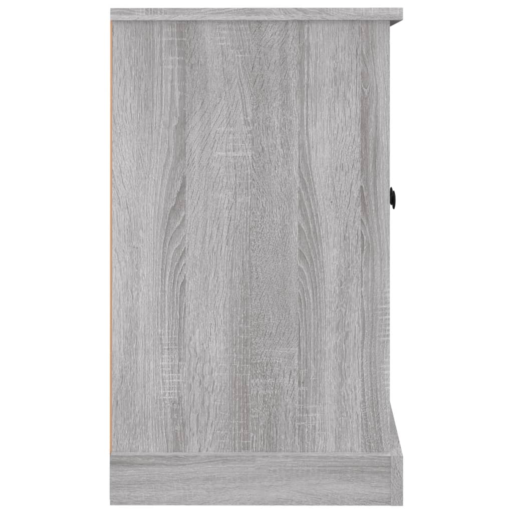 Komoda sivog hrasta sonome 100x35,5x60 cm od konstruiranog drva