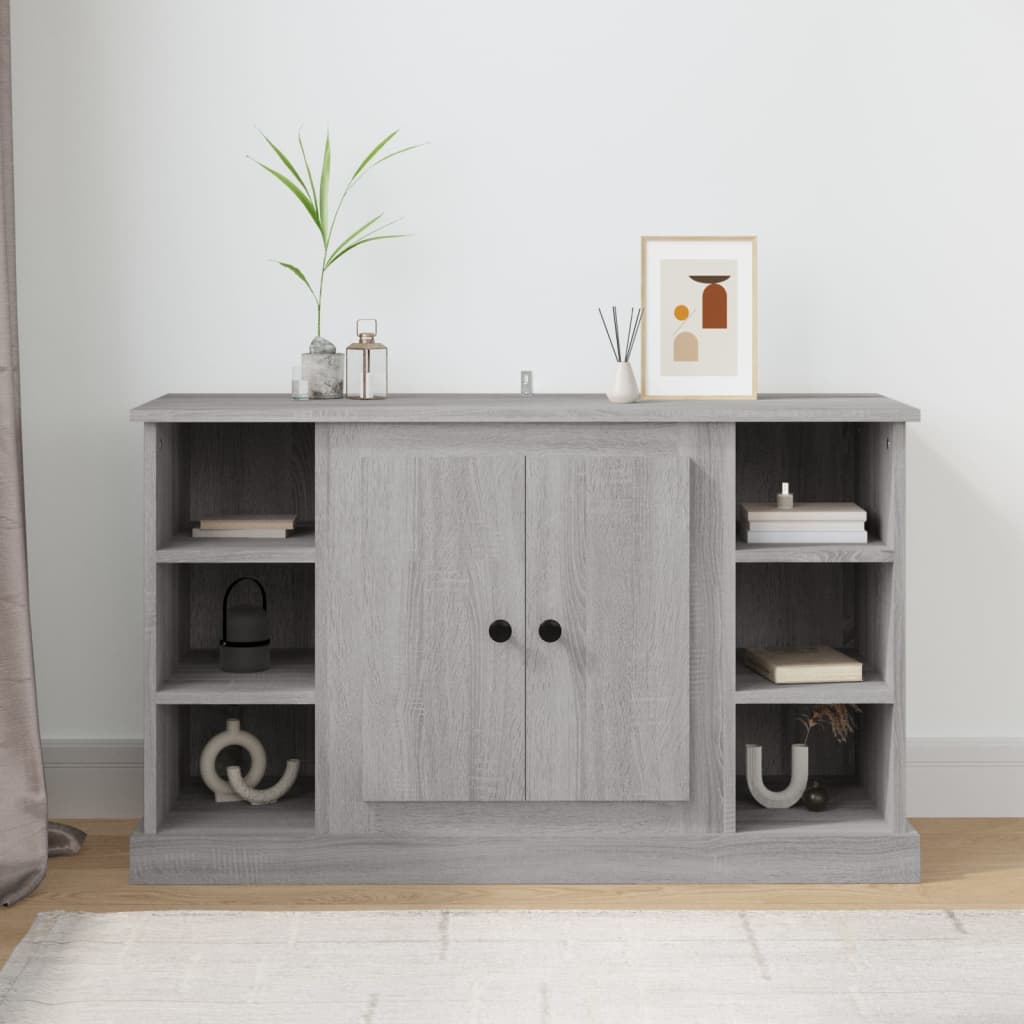 Komoda sivog hrasta sonome 100x35,5x60 cm od konstruiranog drva