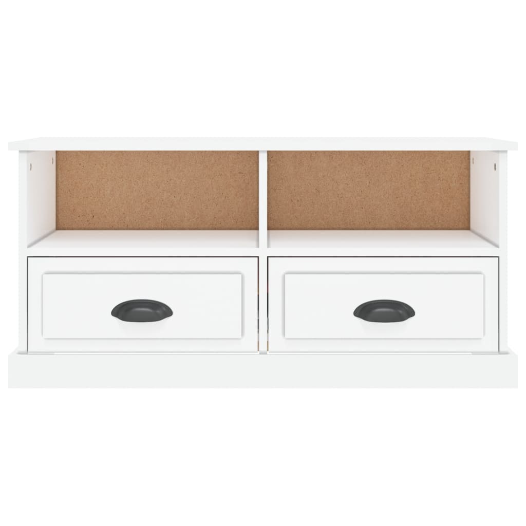 TV ormarić sjajni bijeli 93x35,5x45 cm od konstruiranog drva