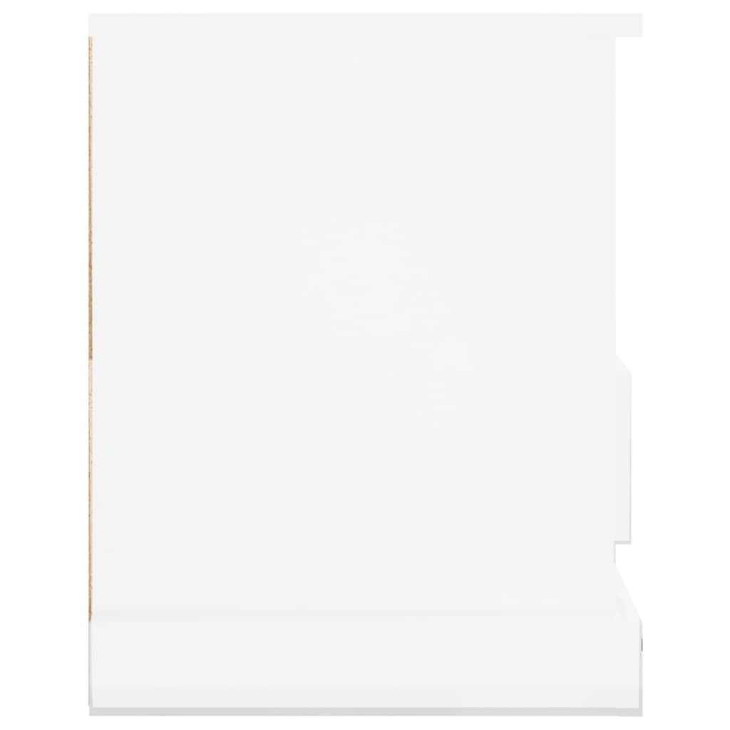 TV ormarić sjajni bijeli 93x35,5x45 cm od konstruiranog drva