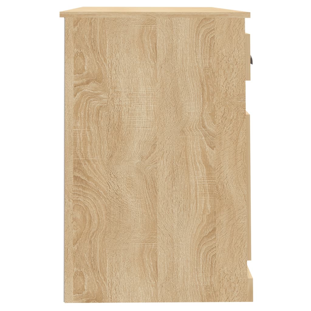 Radni stol s ladicom boja hrasta 115x50x75 cm konstruirano drvo