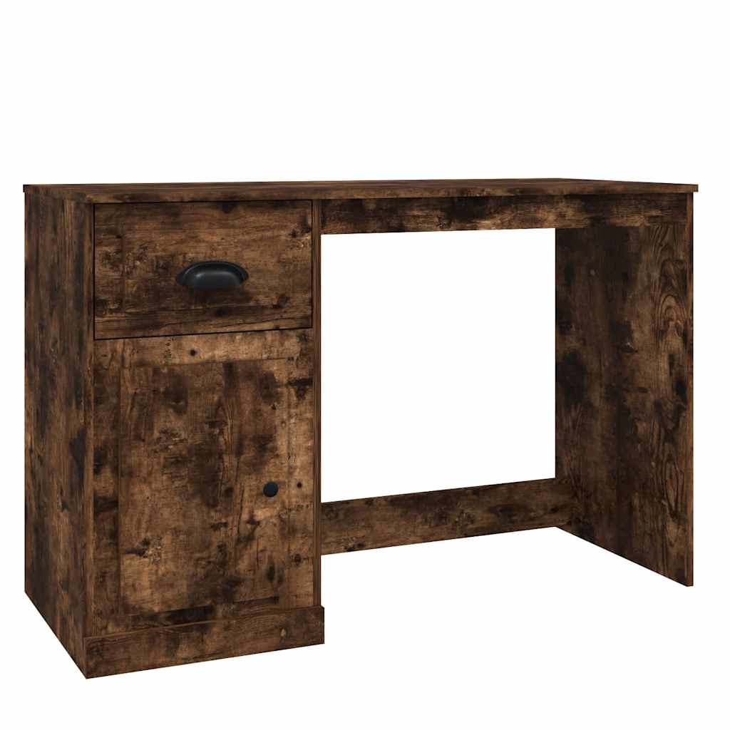 Radni stol s ladicom boja hrasta 115x50x75 cm konstruirano drvo