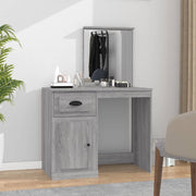 Toaletni stolić s ogledalom boja hrasta 90x50x132,5 cm drveni