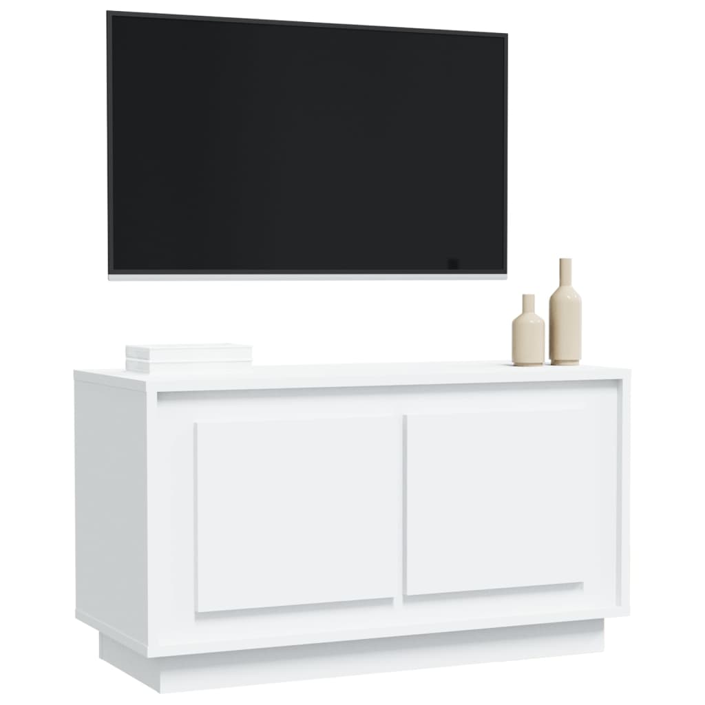 TV ormarić bijeli 80 x 35 x 45 cm od konstruiranog drva
